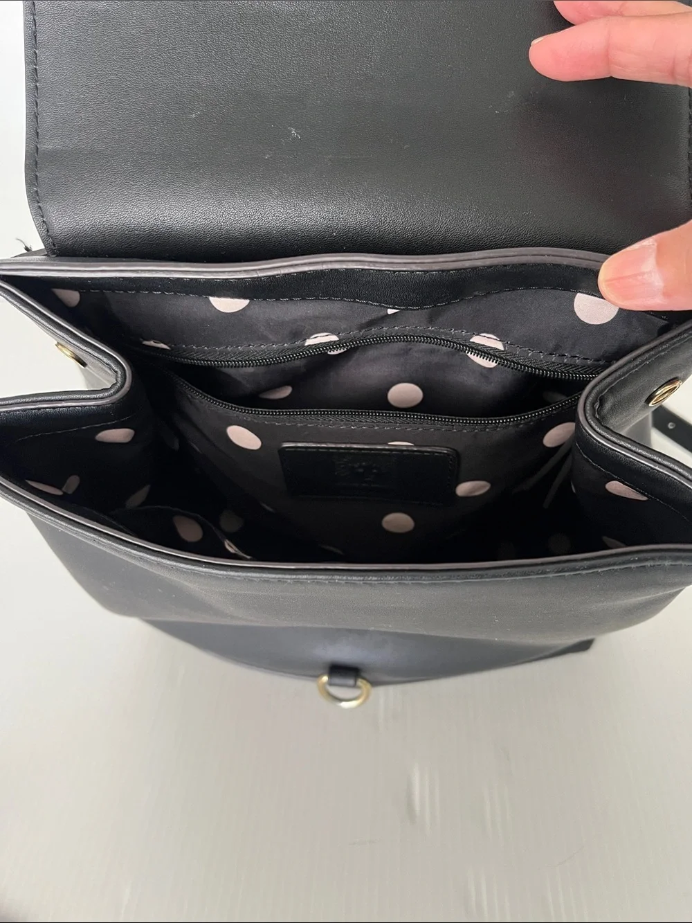 Anne Klein Faux Leather Backpack
